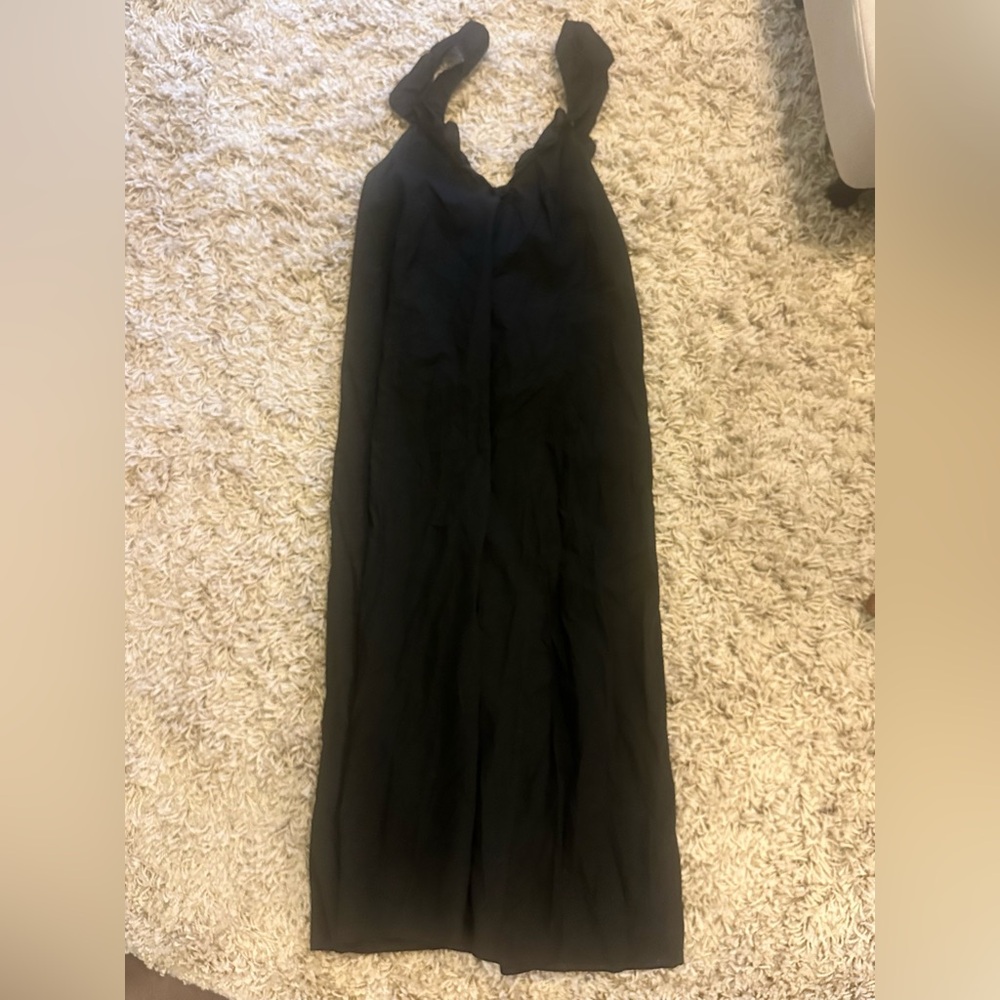 Casual Black Midi Dress
